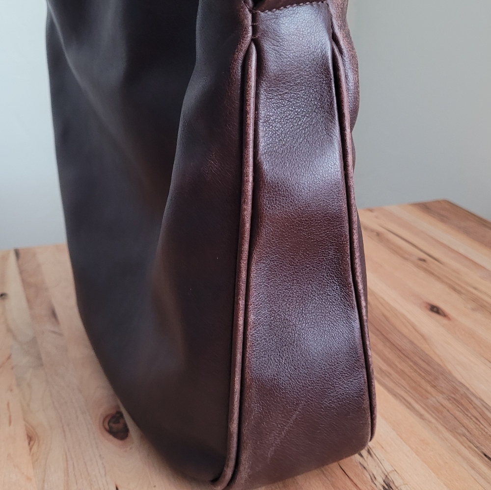 Imperfect Vintage Gucci Leather Shoulder Bag Bamboo Handle & Removable Strap - Picture 15 of 16